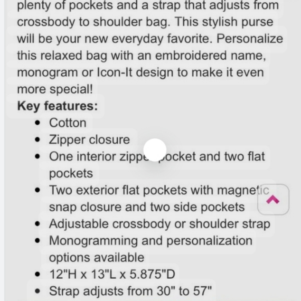 Thirty one casual carry all handbag crossbody - Picture 2 of 10